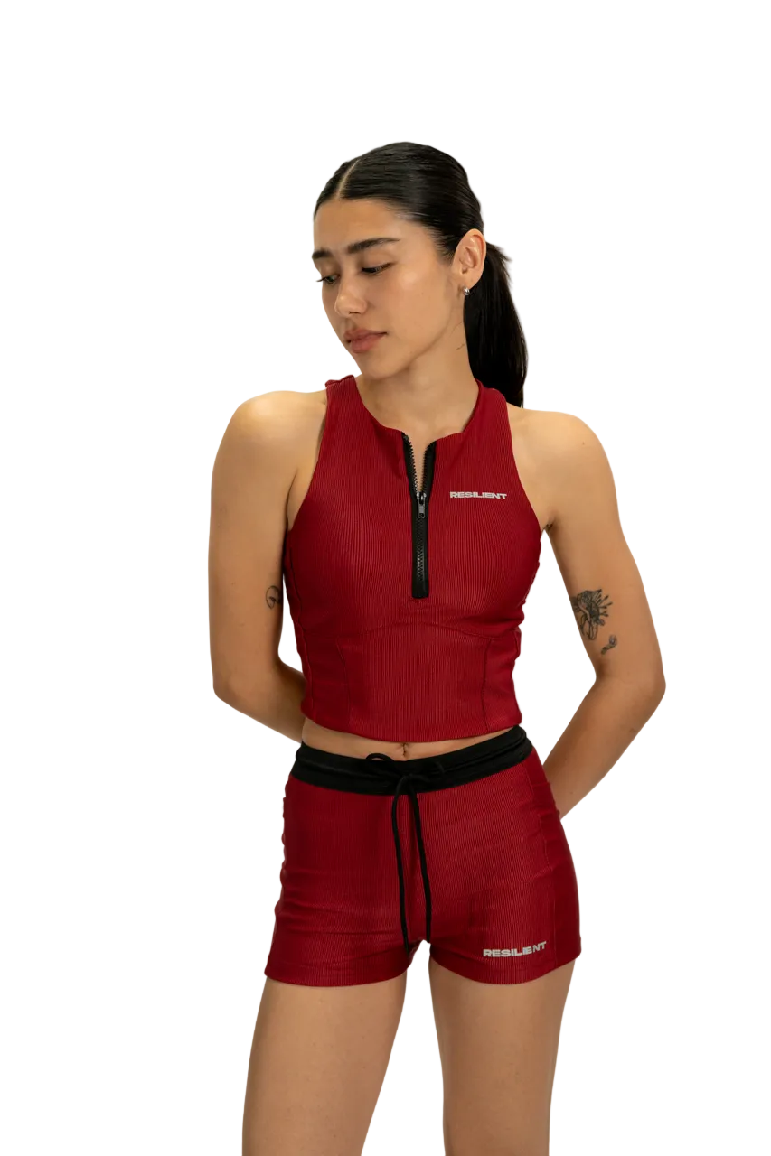 RSLNT Biker Rouge