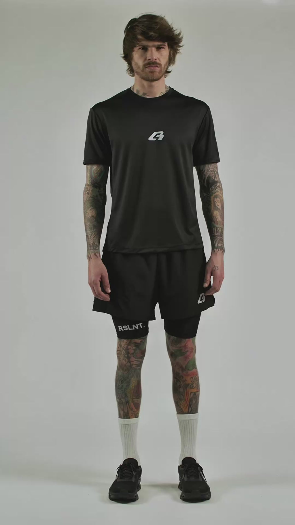 RSLNT Black  Training Short